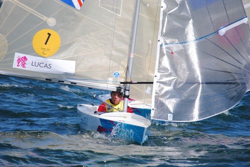 Helen Lucas (GBR), Gold medalist  24mR event 2012 Paralympics © David Staley - IFDS 